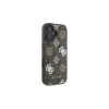 Guess Capa MagSafe Peony em fundo 4G para iPhone 16 (castanha)