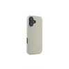 Guess GUHMP16SPGHSMME Capa rígida para iPhone 16 bege Grained Ring MagSafe