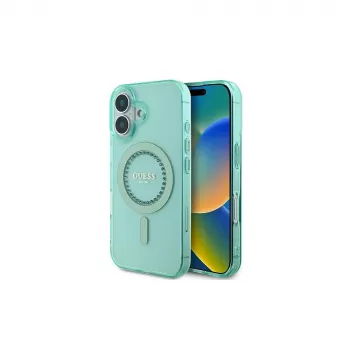 Guess GUHMP16SPFTDTEN Capa rígida para iPhone 16 6,1