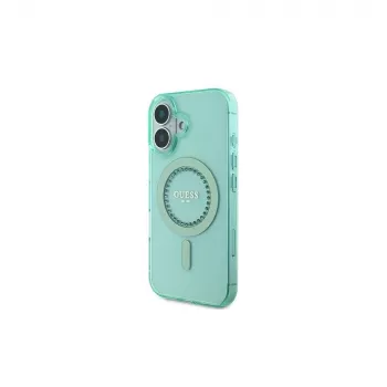 Guess GUHMP16SPFTDTEN Capa rígida para iPhone 16 6,1