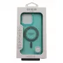 Guess Capa MagSafe IML Rhinestones para iPhone 16 Pro Max (verde)