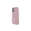 Guess Capa MagSafe IML Rhinestones para iPhone 16 (rosa)