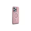 Guess GUHMP16LPFTDTEP Capa rígida IML Rhinestones MagSafe para iPhone 16 Pro 6,3