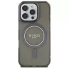 Guess GUHMP16LHFGEREK Capa rígida IML Glitter Circle MagSafe para iPhone 16 Pro 6,3