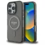 Guess GUHMP16XHFGEREK Capa rígida IML Glitter Circle MagSafe para iPhone 16 Pro Max 6,9
