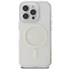 Guess Capa rígida MagSafe Glitter Circle para Apple iPhone 16 Pro Max (6,9