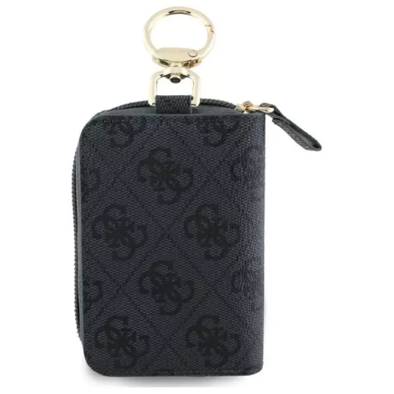 Guess Bolsa para cabo GUABP4DPTK preta 4G Triangle organizador de cabos