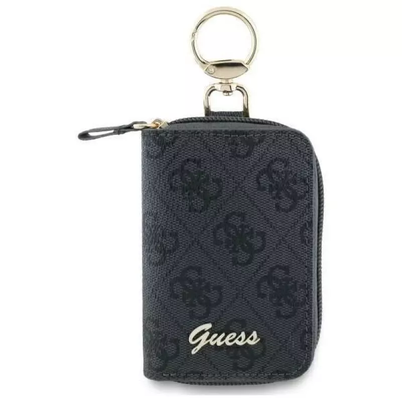 Guess Bolsa para cabo GUABP4DPTK preta 4G Triangle organizador de cabos