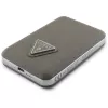 GUESS Power bank sem fios Grained Triangle 5000mAh 15W USB-C MagSafe castanho
