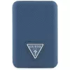 GUESS Power bank sem fios Grained Triangle 5000mAh 15W USB-C MagSafe azul