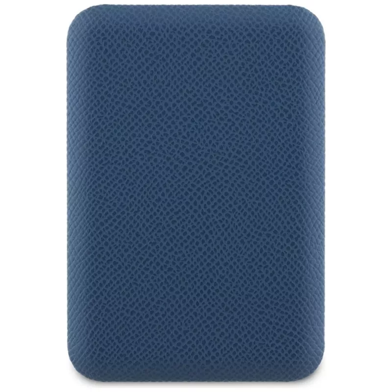 GUESS Power bank sem fios Grained Triangle 5000mAh 15W USB-C MagSafe azul