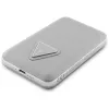GUESS Power bank sem fios Grained Triangle 5000mAh 15W USB-C MagSafe bege