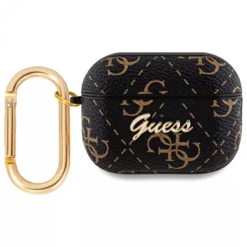 Guess GUAP2PG4GPK Capa AirPods Pro 2 (2022/2023) preta 4G Hook