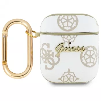 Guess GUA2PG4GPH Capa AirPods 1/2 branca 4G Hook