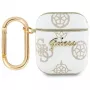 Guess GUA2PG4GPH Capa AirPods 1/2 branca 4G Hook