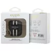 Guess GUA2P4RPSK Capa AirPods 1/2 preta 4G Printed Stripes Charm