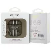Guess GUA2P4RPSW Capa AirPods 1/2 castanha 4G Gedruckte Streifen Anhänger