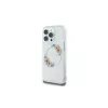 Guess GUHMP16LHFWFCT Capa rígida transparente IML Flowers Wreath MagSafe para iPhone 16 Pro 6,3 polegadas