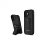 BMW BMHCP16SGSPCCK M Grip Stand Smooth and Carbon Capa Rígida para iPhone 16 6.1 – Preto