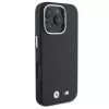 BMW M Smooth Full Wrapped Metal Capa rígida preta para Apple iPhone 16 Pro