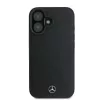 Mercedes-Benz MEHMP16S23RBARK Capa rígida preta em pele texturada e lisa com MagSafe para iPhone 16 6,1 polegadas
