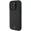 Mercedes-Benz MEHMP16X23RBARK Capa rígida preta em pele texturada e lisa MagSafe para iPhone 16 Pro Max 6,9 polegadas