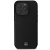 Mercedes-Benz MEHMP16X23RBARK Capa rígida preta em pele texturada e lisa MagSafe para iPhone 16 Pro Max 6,9 polegadas