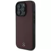 Mercedes-Benz MEHMP16L23RBARR Capa rígida em pele texturada e lisa vermelha MagSafe para iPhone 16 Pro 6,3 polegadas