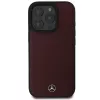 Mercedes-Benz MEHMP16X23RBARR Capa rígida em pele texturada e lisa vermelha MagSafe para Apple iPhone 16 Pro Max 6,9 polegadas