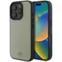 Mercedes-Benz MEHMP16X23RBARE Capa rígida bege em pele texturada e lisa MB MagSafe para iPhone 16 Pro Max 6,9 polegadas