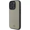 Mercedes-Benz MEHMP16X23RBARE Capa rígida bege em pele texturada e lisa MB MagSafe para iPhone 16 Pro Max 6,9 polegadas