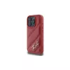 Karl Lagerfeld Capa Quilted Signature para Apple iPhone 16 Pro (vermelha)