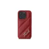 Karl Lagerfeld Capa Quilted Signature para Apple iPhone 16 Pro (vermelha)