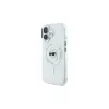Karl Lagerfeld Capa rígida IML Metal Karl Head MagSafe branca para iPhone 16 Plus 6,7 polegadas