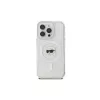 Karl Lagerfeld KLHMP16LHLSKIH Capa rígida IML Metal Karl Head MagSafe branca para Apple iPhone 16 Pro