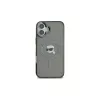 Karl Lagerfeld KLHMP16MHLSKIK Capa rígida IML Metal Karl Head MagSafe preta para iPhone 16 Plus 6,7 polegadas