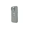 Karl Lagerfeld KLHMP16LHLSKIK Capa rígida IML Metal Karl Head MagSafe preta para Apple iPhone 16 Pro 6,3 polegadas