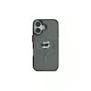 Karl Lagerfeld KLHMP16SHLSCHK Capa rígida IML Metal Choupette Head MagSafe preta para iPhone 16 6.1