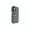 Karl Lagerfeld KLHMP16SHLSCHK Capa rígida IML Metal Choupette Head MagSafe preta para iPhone 16 6.1
