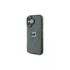 Karl Lagerfeld KLHMP16MHLSCHK Capa rígida IML Metal Choupette Head MagSafe preta para iPhone Plus 6,7