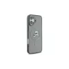Karl Lagerfeld KLHMP16SHLSKCK Capa rígida IML Metal Karl & Choupette Head MagSafe preta para Apple iPhone 16 6,1 polegadas
