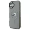 Karl Lagerfeld KLHMP16MHLSKCK capa rígida IML Metal Karl & Choupette Head MagSafe para Apple iPhone 16 Plus de 6,7 polegadas, preta
