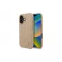 Karl Lagerfeld KLHMP16SPKHPORPE Capa rígida para iPhone 16 6,1 polegadas bege Hot Stamp MagSafe
