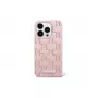 Karl Lagerfeld KLHMP16SPKHPORPP Capa rígida Hot Stamp MagSafe para Apple iPhone 16 6,1 polegadas rosa