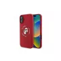 Karl Lagerfeld KLHMP16SSCMKCRHR Capa de silicone para iPhone 16 6,1 polegadas com anel Karl & Choupette e MagSafe vermelha