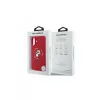 Karl Lagerfeld KLHMP16SSCMKCRHR Capa de silicone para iPhone 16 6,1 polegadas com anel Karl & Choupette e MagSafe vermelha