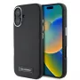 Karl Lagerfeld KLHMP16SPGMSRPK Capa rígida preta para iPhone 16 6,1 polegadas com placa metálica MagSafe