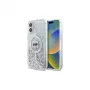 Karl Lagerfeld Capa rígida MagSafe Liquid Glitter Karl Head para iPhone 16 Plus, transparente