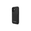 Karl Lagerfeld Capa rígida para iPhone 16 6,1 com compartimentos para cartões Monogram preta
