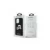 Karl Lagerfeld KLHMP16LSKCHPPLK Capa rígida de silicone preta para iPhone 16 Pro 6,3 polegadas Double Heads Print MagSafe